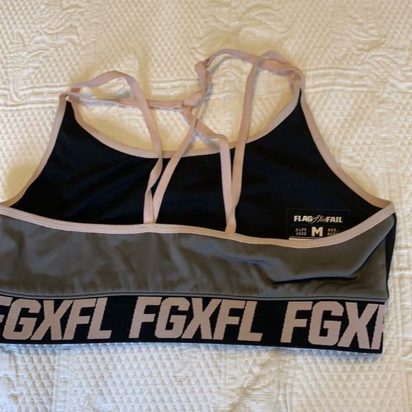 EUC Flag Nor Fail Tri Color bra sz med black blush - Picture 9 of 9